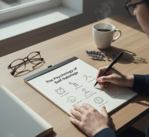 Professional study session about self-sabotage patterns by Nature's Ledger UK